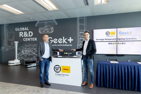 Geek+ and SF supply chain representatives