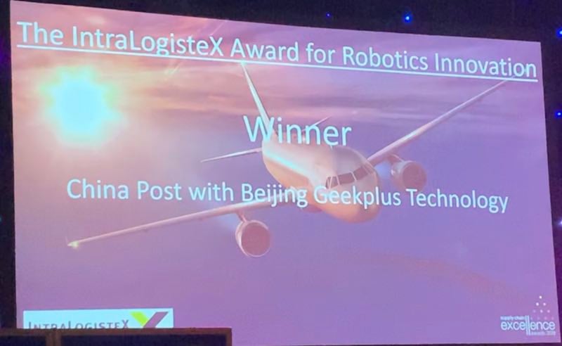 Geek+ Robotics Wins Robotics Innovation in Supply Chain Excellence Award 2018